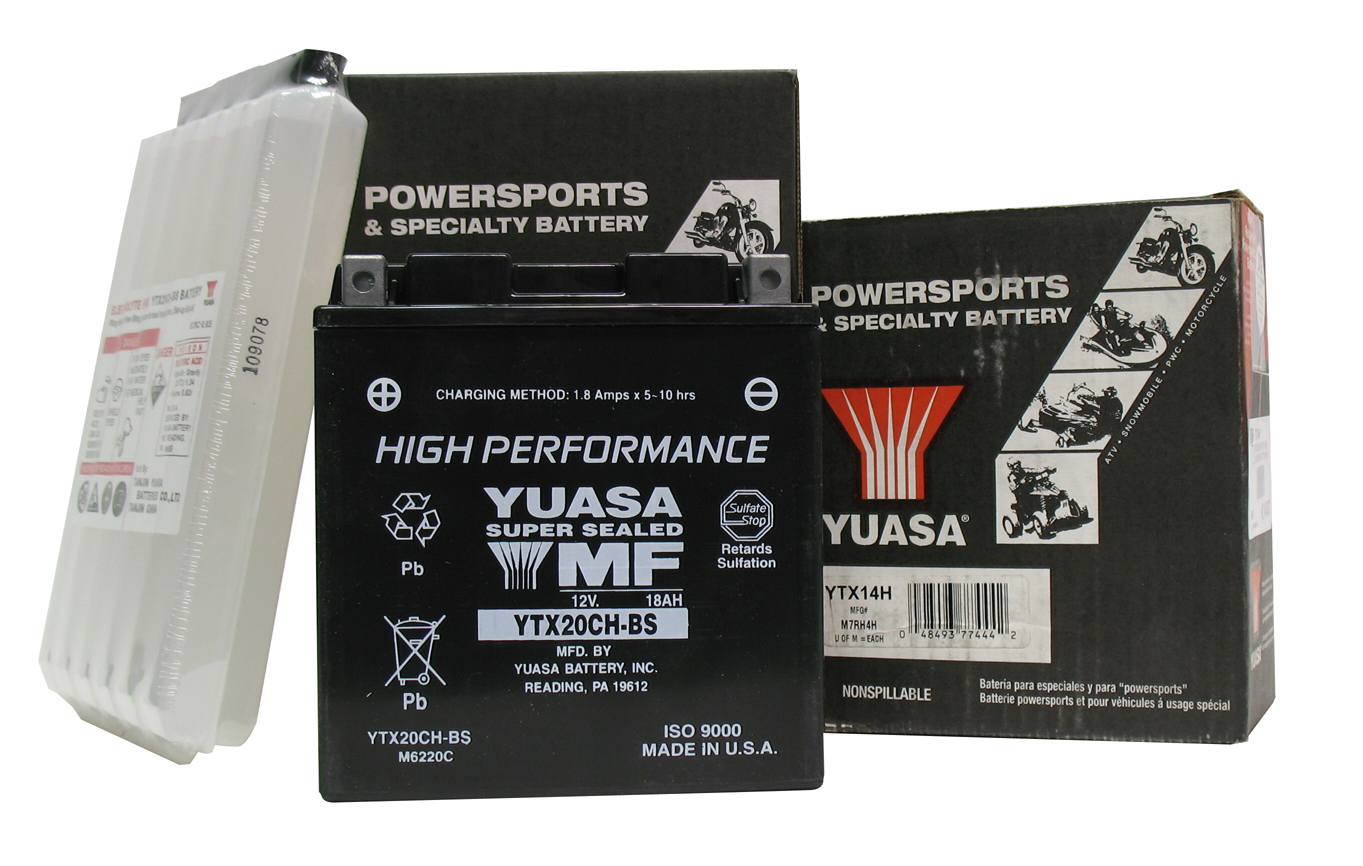 Yuasa > Onderhoudsvrije batterijen 12V
