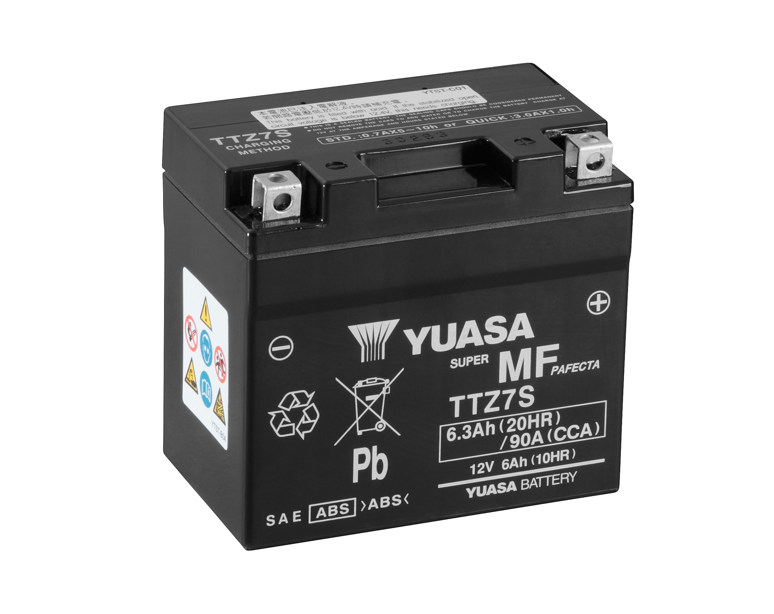 Yuasa > Onderhoudsvrije batterijen 12V