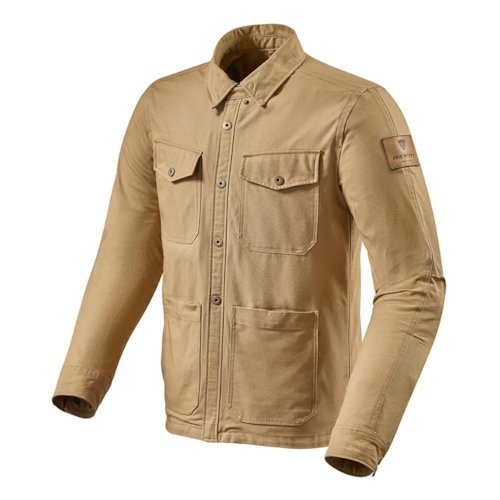 REV'IT! Worker Overshirt, Textiel motorjas heren, Zand