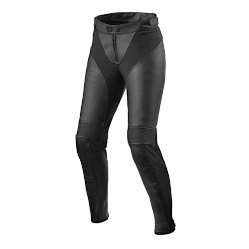 REV'IT! Luna Lady Pants, Leder motorbroek dames, Zwart