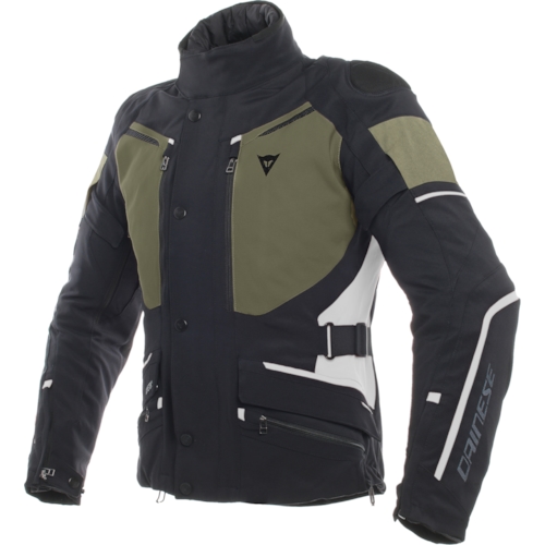 Dainese Carve Master 2 GoreTex Motorcycle Textile Jacket Black White Green 44