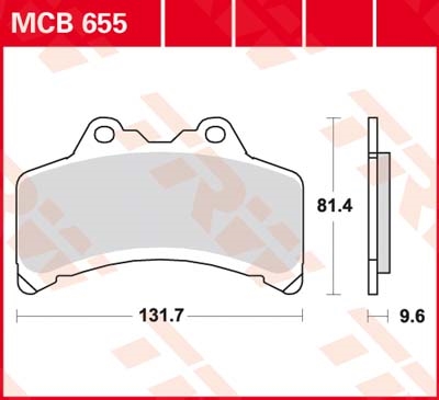 TRW Remblokken, en remschoenen voor de moto, MCB655 Allround organisch