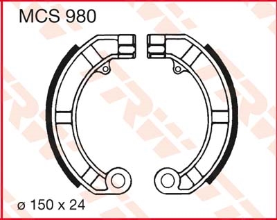 TRW Remschoenen, Remblokken en voor de moto, MCS980