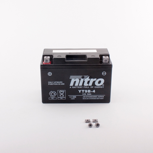 NITRO Gesloten batterij onderhoudsvrij, Batterijen moto & scooter, NT9B-4-SLA