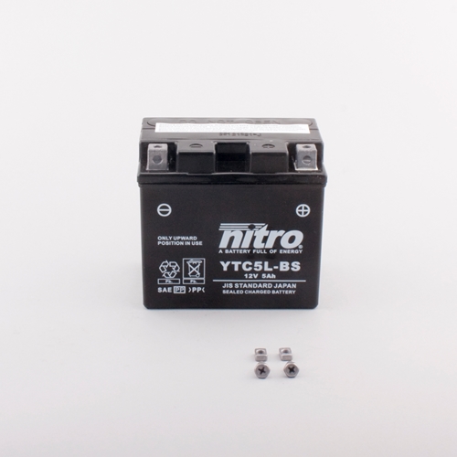 NITRO Gesloten batterij onderhoudsvrij, Batterijen moto & scooter, NT5L-SLA