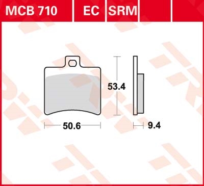 TRW Standaard remblokken, en remschoenen voor de moto, MCB710