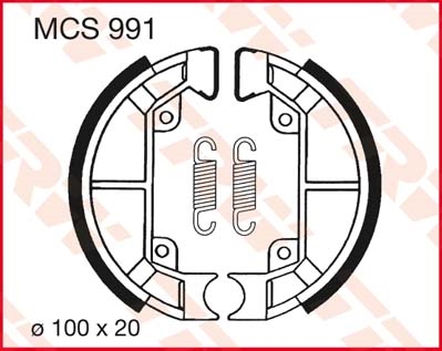 TRW Remschoenen, Remblokken en voor de moto, MCS991