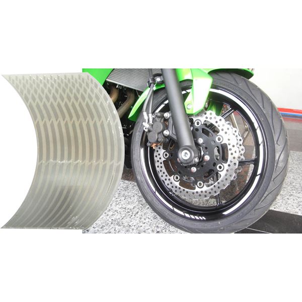 opleiding Prestige Iedereen KEITI Voorgevormde wiel stickers Wit relfecterend - Velgenstrips voor de  moto | RAD