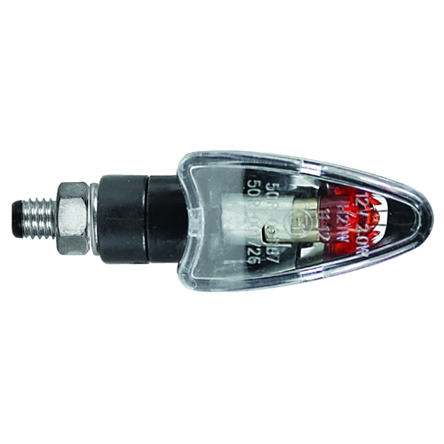CHAFT Blaster (per paar), Halogeen knipperlichten voor de motorfiets, Zwart met transparante lens