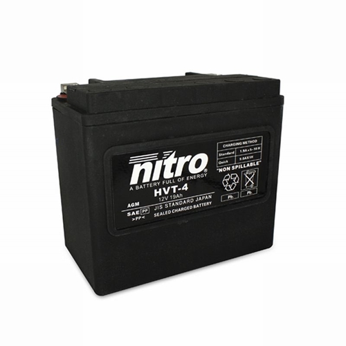 NITRO Gesloten batterij onderhoudsvrij, Batterijen moto & scooter, HVT-04-SLA