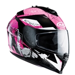 HJC : IS-17 Pink Rocket - Rose-Noir-Blanc