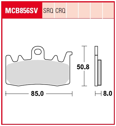 TRW Remblokken, en remschoenen voor de moto, MCB856CRQ Hyper carbon