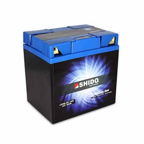 SHIDO Lithium-Ion batterij, Batterijen moto & scooter, LIX30L-BS-Q