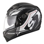 SHARK : S700-S TIKA MAT - Noir-Gris-Blanc