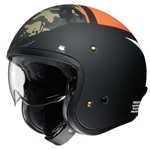 SHOEI : J.O SEAFIRE - Mat Noir-Orange-Kamo TC8