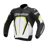 ALPINESTARS : Motegi jacket - Noir-Blanc-Jaune Fluo