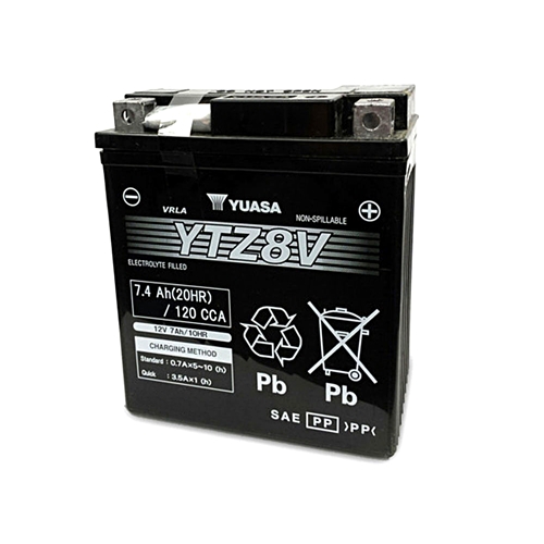 YUASA Gesloten batterij onderhoudsvrij, Batterijen moto & scooter, YTZ8V