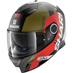 SHARK : Spartan Apics - Mat Zwart-Rood-Groen KRG