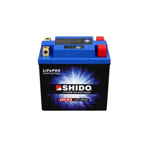 SHIDO Lithium-Ion batterij, Batterijen moto & scooter, LB9-B-Q