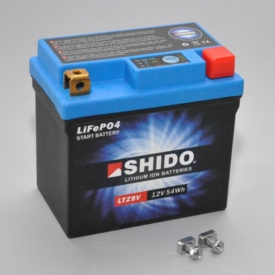 SHIDO Lithium-Ion batterij, Batterijen moto & scooter, LTZ8V
