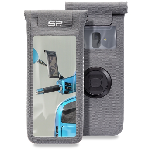 SP CONNECT Moto Mirror Bundle LT Universal, Smartphone en auto GPS houders, Phone Case Medium Grijs