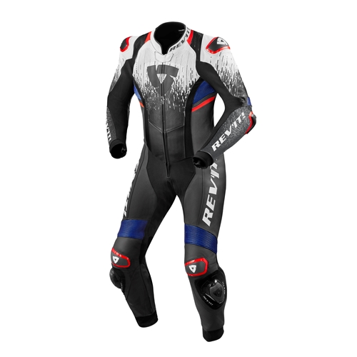 REV'IT! Quantum 2 1-piece suit, 1-delig motorpak, Wit Blauw