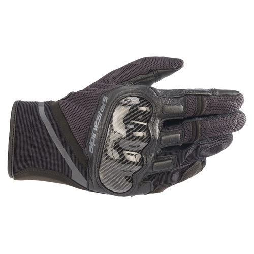 ALPINESTARS Chrome Gloves, Motorhandschoenen zomer, Zwart-Teer-Grijs
