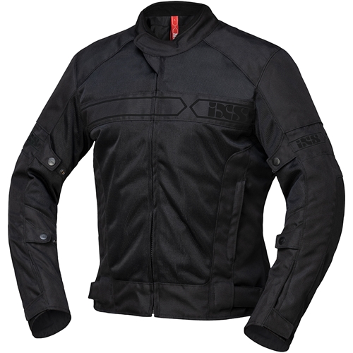 IXS Evo-Air jacket, Doorwaai motorjas heren, Zwart