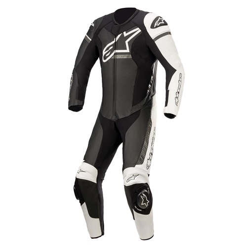 ALPINESTARS GP Force Phantom 1PC Suit, 1-delig motorpak, Zwart-Wit-Metallic Grijs