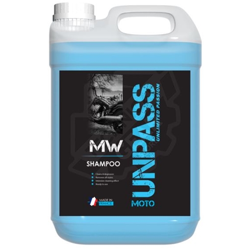 UNPASS MW Shampoo, en kuismiddel voor de motorfiets, Navulbidon 5L