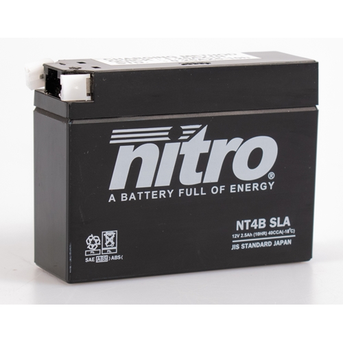 NITRO Gesloten batterij onderhoudsvrij, Batterijen moto & scooter, NT4B-SLA
