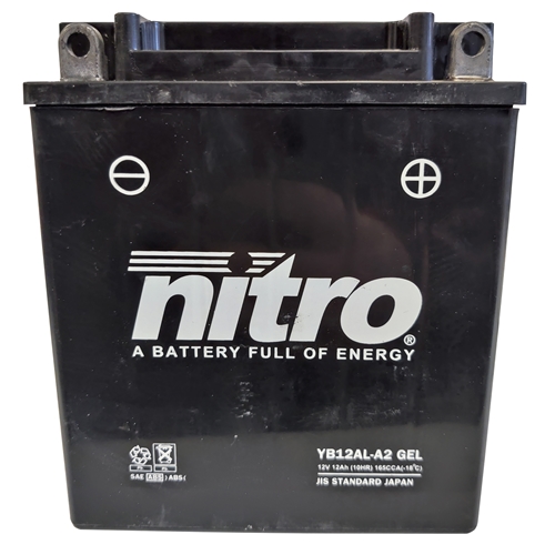 NITRO Gesloten batterij onderhoudsvrij, Batterijen moto & scooter, NB12AL-A2-SLA