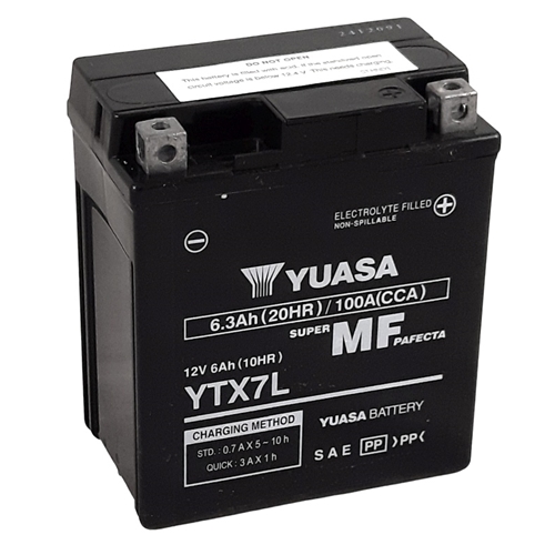 YUASA Gesloten batterij onderhoudsvrij, Batterijen moto & scooter, YTX7L